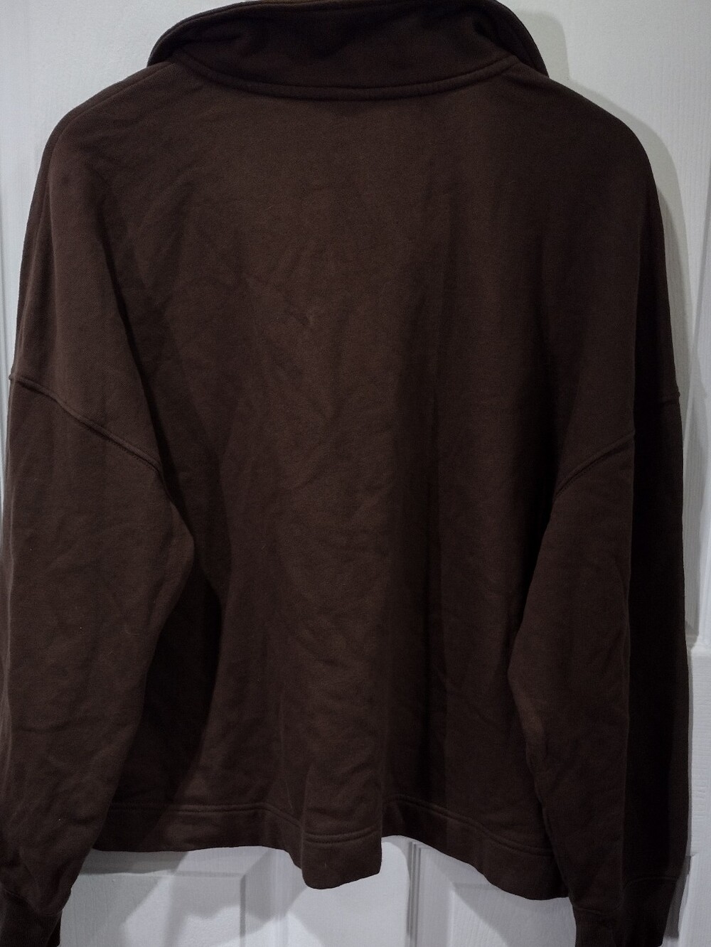 Old Navy Dark Brown Hooded Fleece Sweatshirt - Picture 5 of 6